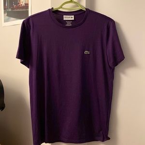 Crocodile emblem solid T-shirt